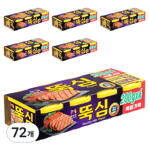 목우촌 뚝심, 200g, 72개