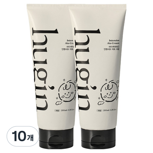 허긴 유아용 인텐시브 아토 크림 무향, 200ml, 10개