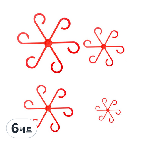 마샤투 식물 화초 지지대 4종 세트 래드, 6세트