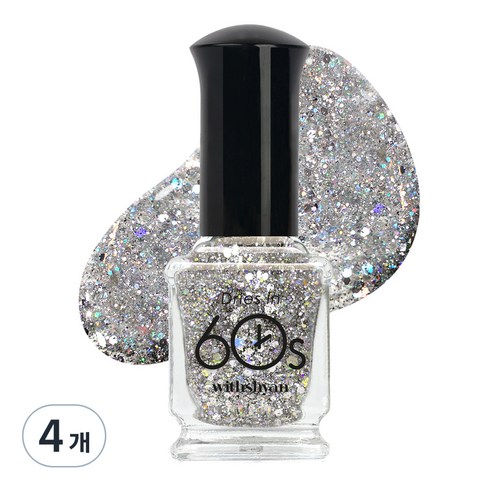 위드샨 60초 매니큐어, M098크러쉬팝, 9ml, 4개
