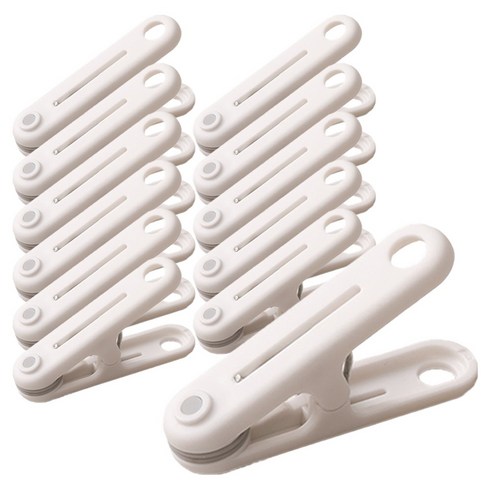 하우즈룸 자국없는 빨래집게, 화이트, 12개