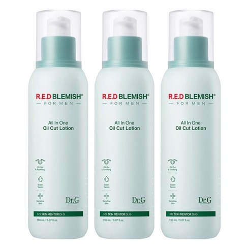 닥터지 레드 블레미쉬 포 맨 오일 컷 로션 올인원, 150ml, 3개