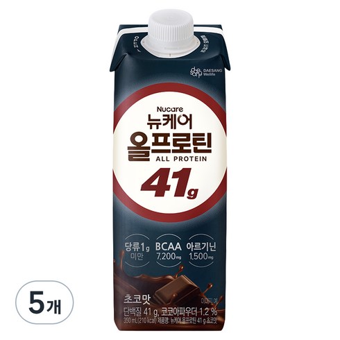 뉴케어 올프로틴 41g 초코맛, 350ml, 5개