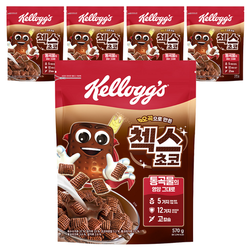 첵스초코 오곡으로 만든 시리얼, 570g, 5개