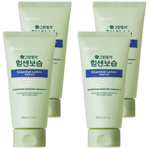 그린핑거 유아용 힘센보습 에센셜 로션, 300ml, 4개