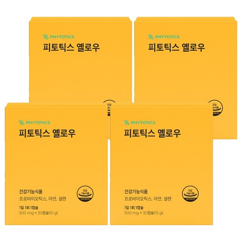 피토틱스 옐로우 유산균, 30정, 4개