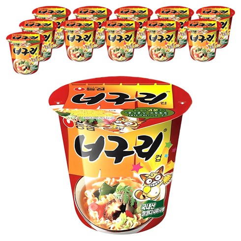 너구리 컵 62g, 12개