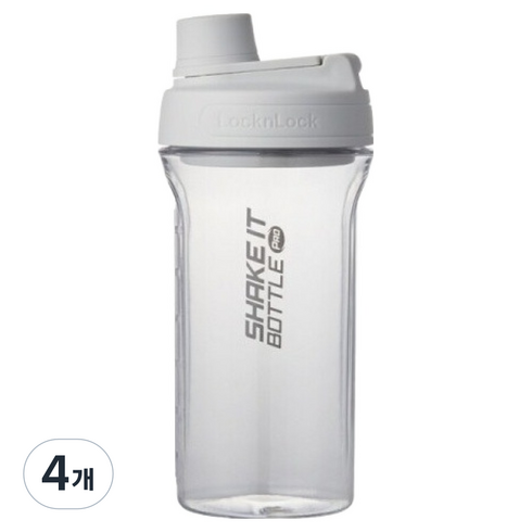 락앤락 프로 트라이탄 쉐이킷보틀 ABF944LGRY, 라이트그레이, 850ml, 4개