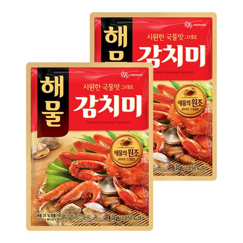 대상 해물 감치미 분말 조미료, 1kg, 2개
