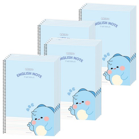 포포팬시 라이노 초등 영어노트, 블루, 20개