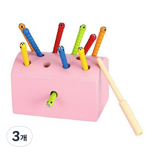 캐스비 튼튼 자석애벌레잡기, 랜덤 발송, 3개