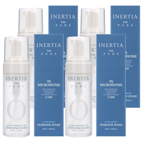 이너시아 3X 마이크로바이옴 여성청결제, 150ml, 4개
