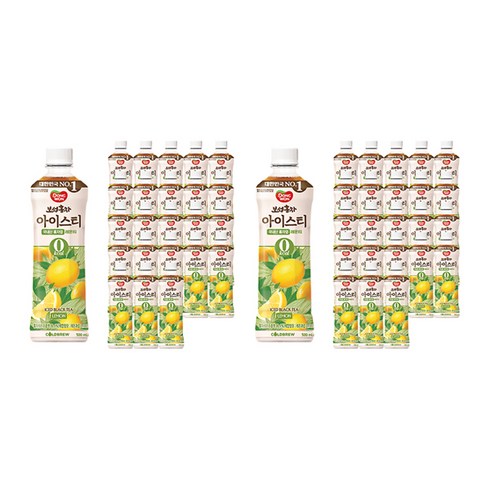 동원보성홍차 아이스티 제로 레몬, 500ml, 48개