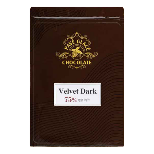 파베글라스 다크 커버춰 리얼 75% Velvet 초콜릿, 1개, 400g