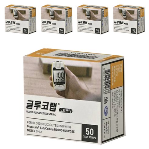 오상헬스케어 글루코랩 개인용혈당검사지, 5개