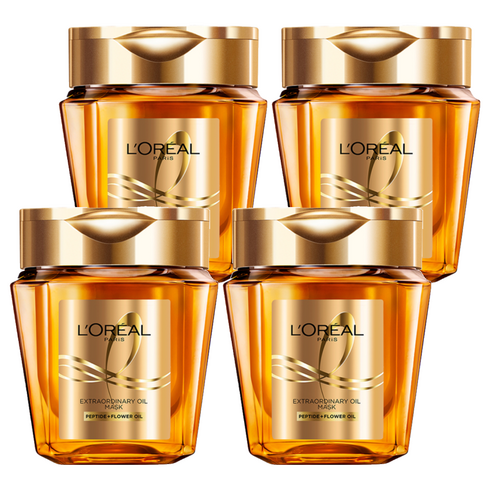 로레알파리 엑스트라오디네리 오일 실크 마스크팩, 250ml, 4개