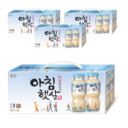 웅진식품 아침햇살, 180ml, 48개