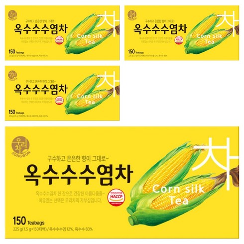 우리차 옥수수수염차, 1.5g, 150개입, 4개