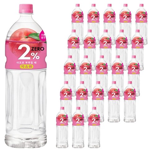 이프로 부족할 때 복숭아 제로, 24개, 1.5L