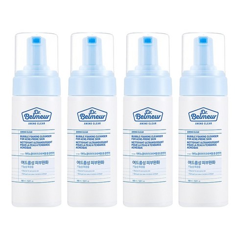 더페이스샵 닥터벨머 아미노클리어 아크네 버블 폼 클렌저, 150ml, 4개