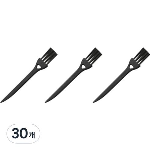 동그란주먹 면도기 틈새먼지 미니 청소솔 블랙블랙, 1개입, 30개