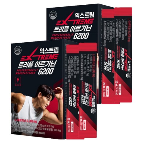 익스트림 트리플 아르기닌 6200mg, 300ml, 2개