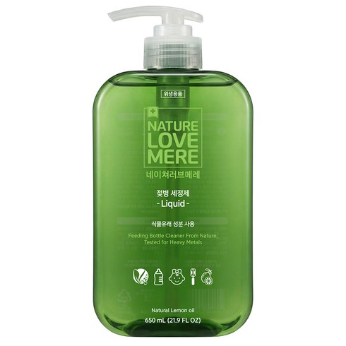 네이쳐러브메레 젖병 세정제 액상형 레몬향, 650ml, 1개