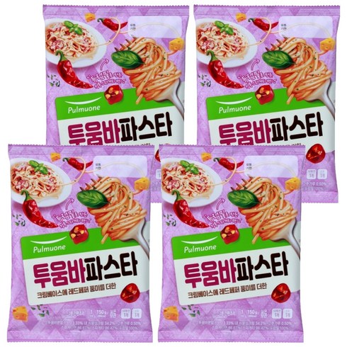 풀무원 투움바 파스타, 150g, 4개