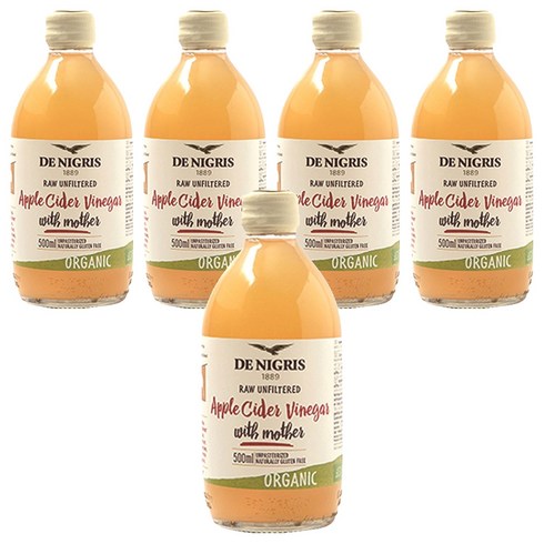 데니그리스 유기농 사과식초, 500ml, 5개