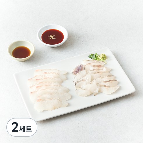 은하수산 숙성한 광어 + 우럭회, 200g, 2세트
