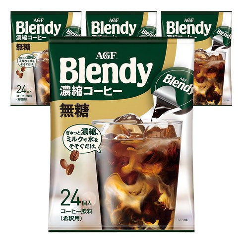 블렌디 포션 커피 블랙, 18g, 24개입, 4개