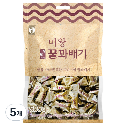 미왕 명과 꿀꽈배기, 5개, 505g