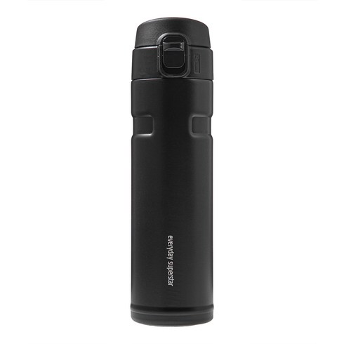 코멧 원터치 보온 보냉 텀블러, 블랙, 1개, 450ml