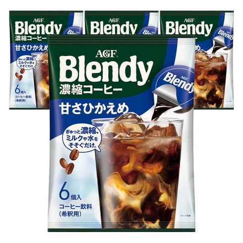 블렌디 포션 커피 라이트 슈거, 18g, 6개입, 4개