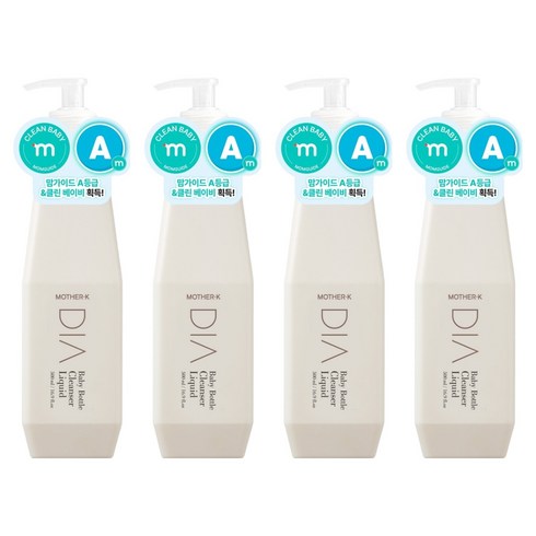 마더케이 디아 젖병 세정제, 500ml, 4개