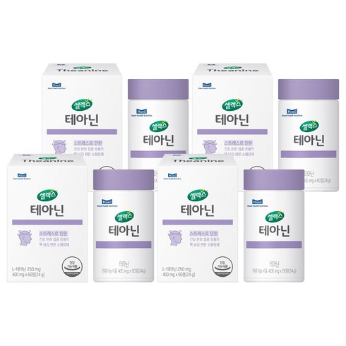 셀렉스 테아닌 24g, 60정, 4개