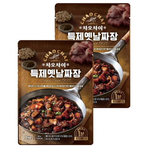 차오차이 특제옛날짜장, 180g, 2개