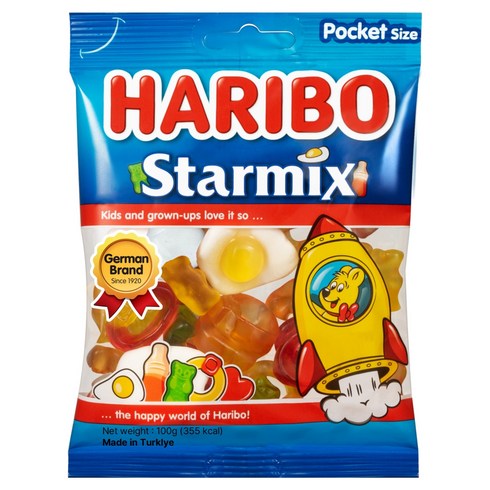 하리보 스타믹스 젤리, 100g, 1개
