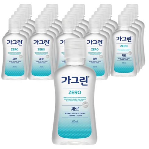 가그린 제로 구강청결제, 100ml, 25개