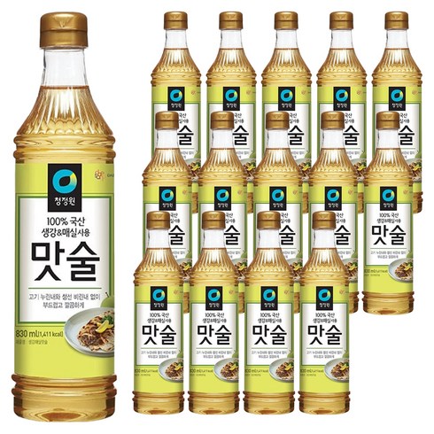 청정원 맛술, 830ml, 15개