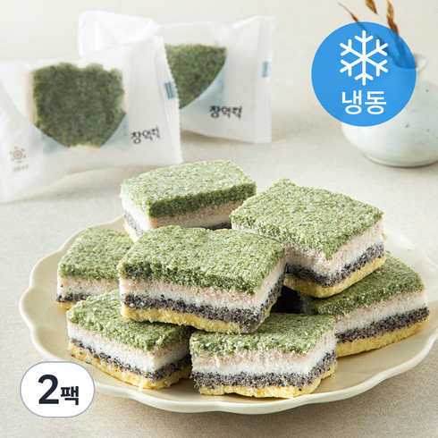 창억떡 무지개설기 10입 (냉동), 500g, 1개입, 2개
