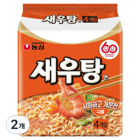 새우탕 새우탕면 122g, 8개