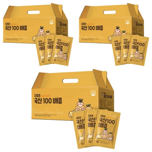 더존건강 더조은 국산100 배즙, 100ml, 90개