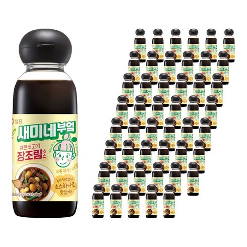 새미네부엌 계란 쇠고기 장조림소스, 370g, 48개