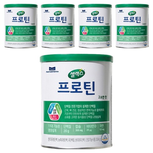 셀렉스 프로틴 고소한 맛, 304g, 5개