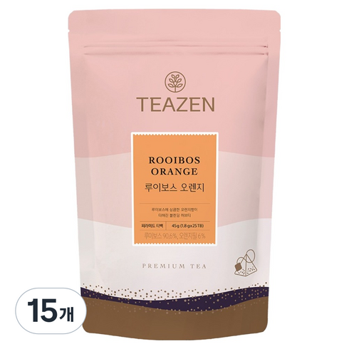 티젠 루이보스 오렌지, 1.8g, 25개입, 15개