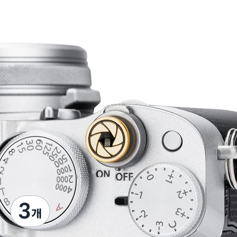 JJC 후지 X-T50 / X100VI / X-M5 / 라이카 D-LUX 8 / 니콘 ZF 카메라 클래식 셔터 소프트 버튼, SRB-F11A4, 3개