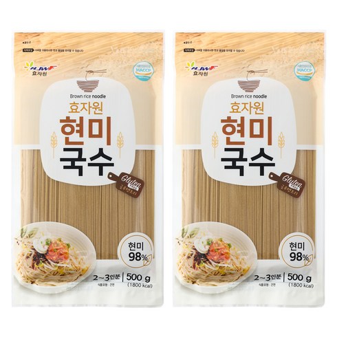 효자원 현미국수, 2개, 500g