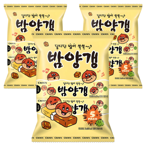 크라운 밤양갱 5p, 250g, 3개