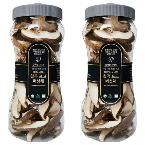 칠곡애 건조 표고버섯 슬라이스채, 70g, 2개